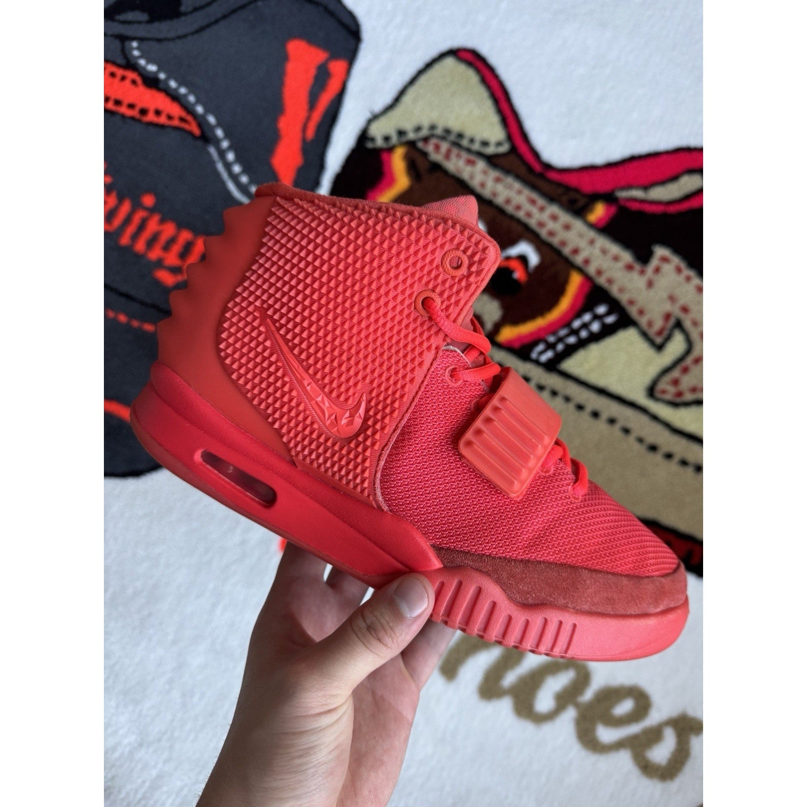 Nike Air Yeezy 2 SP Mid Red October - Size 9