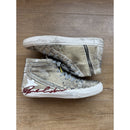 Golden Goose Zipper Hi-Top Crocodile Print Velvet Glitter Logo Size 41