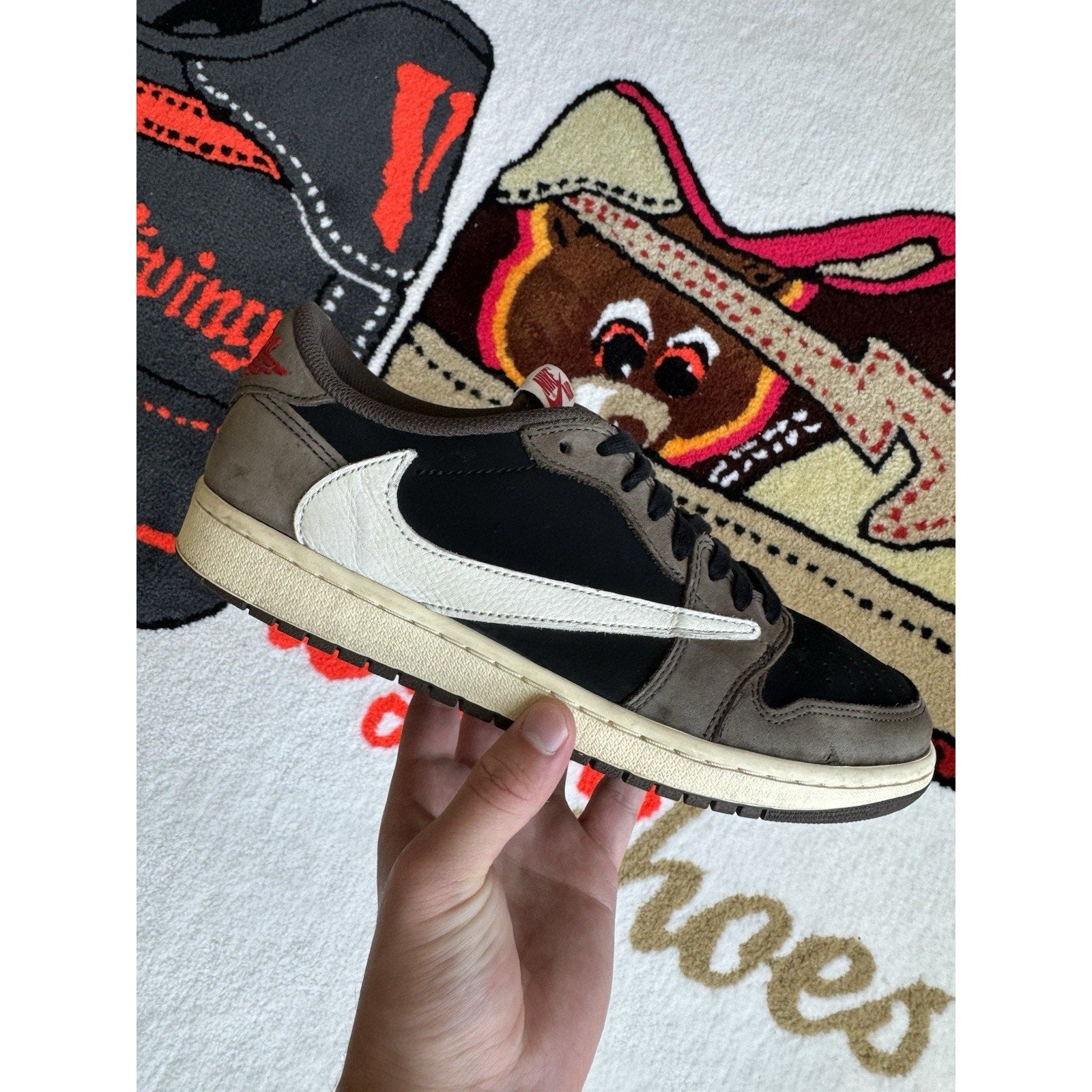 Travis Scott x Air Jordan 1 Retro OG SP Low Velvet Brown - Size 10