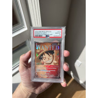 One Piece Monkey D. Luffy Wanted Poster Alt Art Foil PSA 10 - OP03 #012