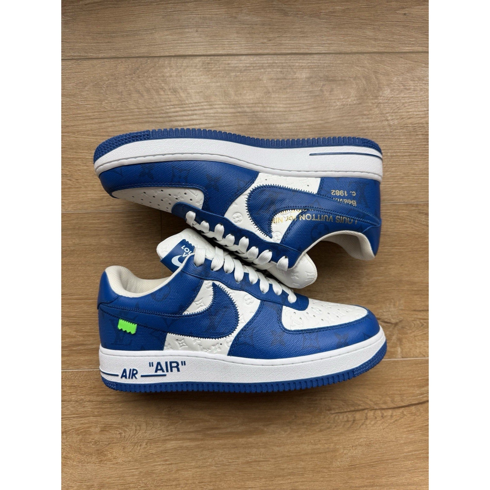 Nike Air Force 1 Low by Virgil Abloh x Louis Vuitton LV Blue - Size 8