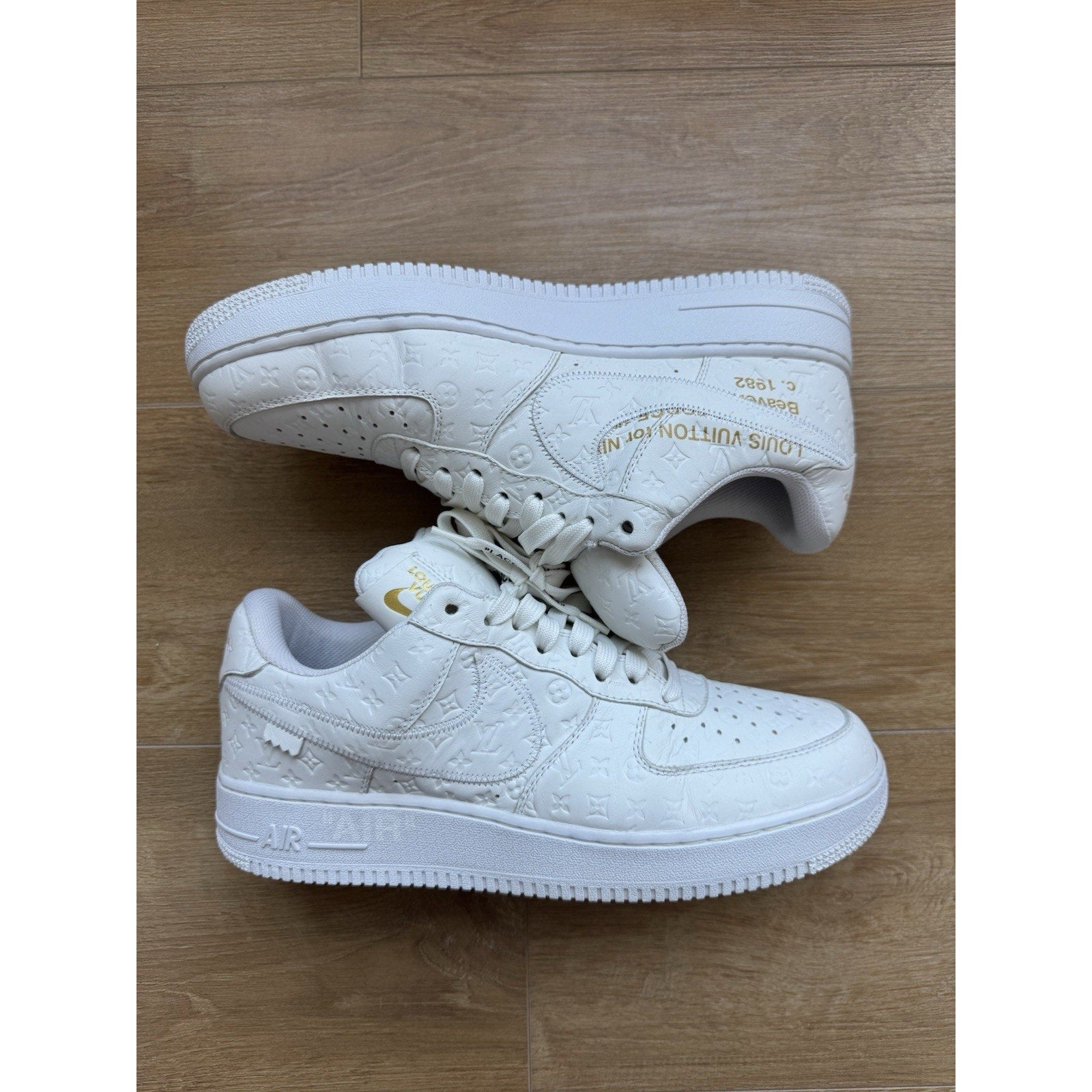 Nike Louis Vuitton x Air Force 1 Low Triple White - Size 10US