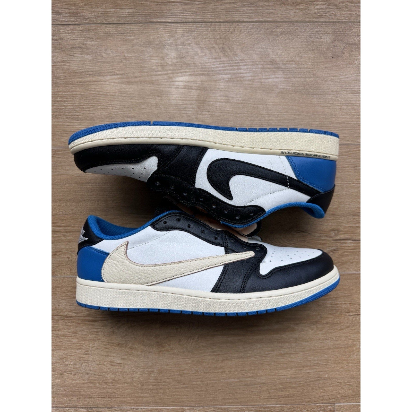 Jordan 1 Retro x Fragment Design x Travis Scott Low Blue - Size 12
