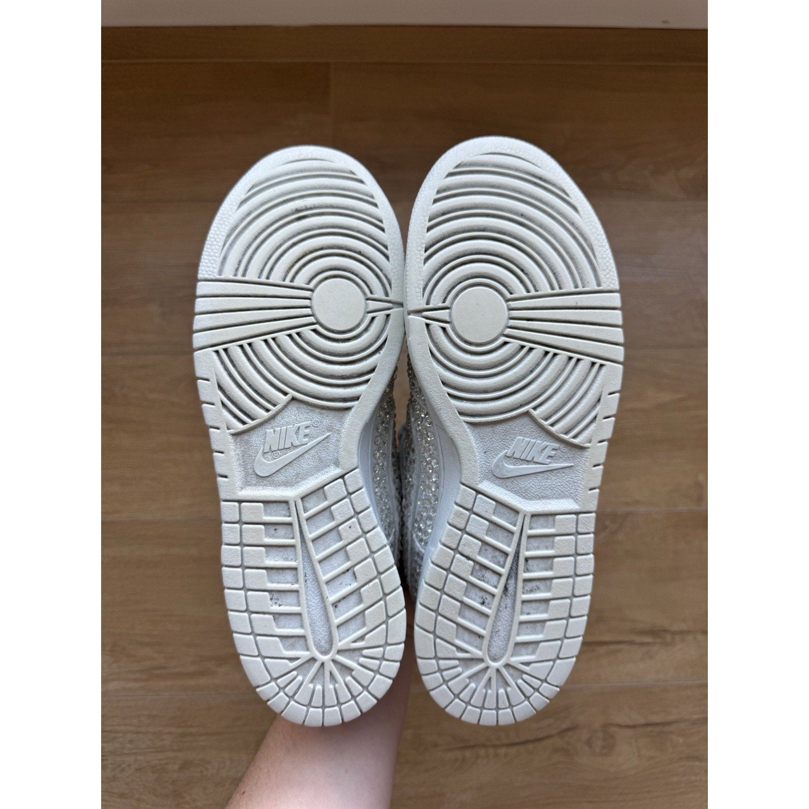 Cactus Plant Flea Market x Swarovski x Nike Dunk Low Pure Platinum - Size 10