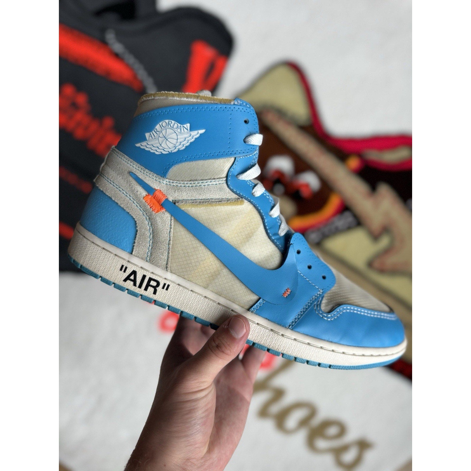 Jordan 1 Retro OG x Off-White High UNC - Size 13