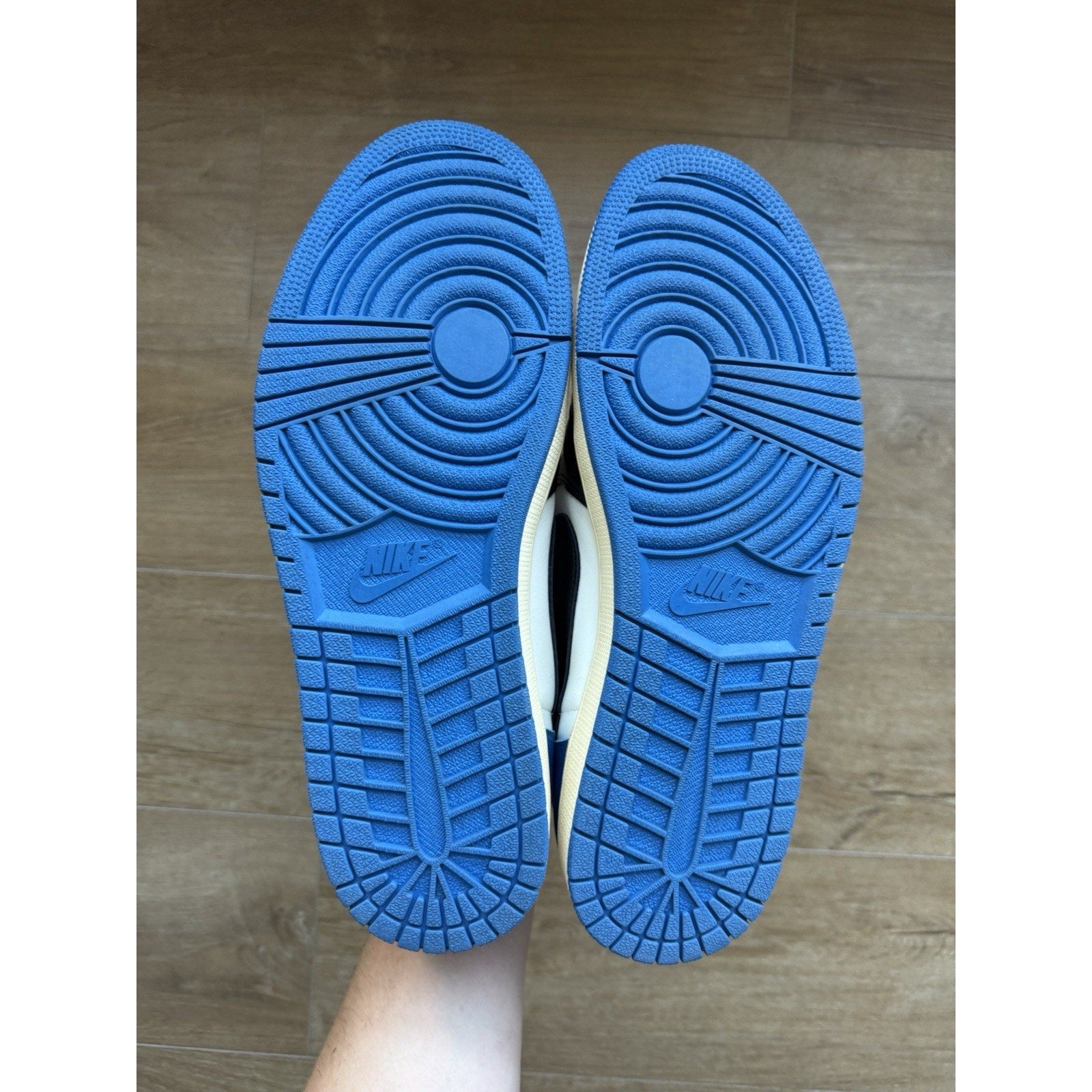 Jordan 1 Retro x Fragment Design x Travis Scott Low Blue - Size 12.5