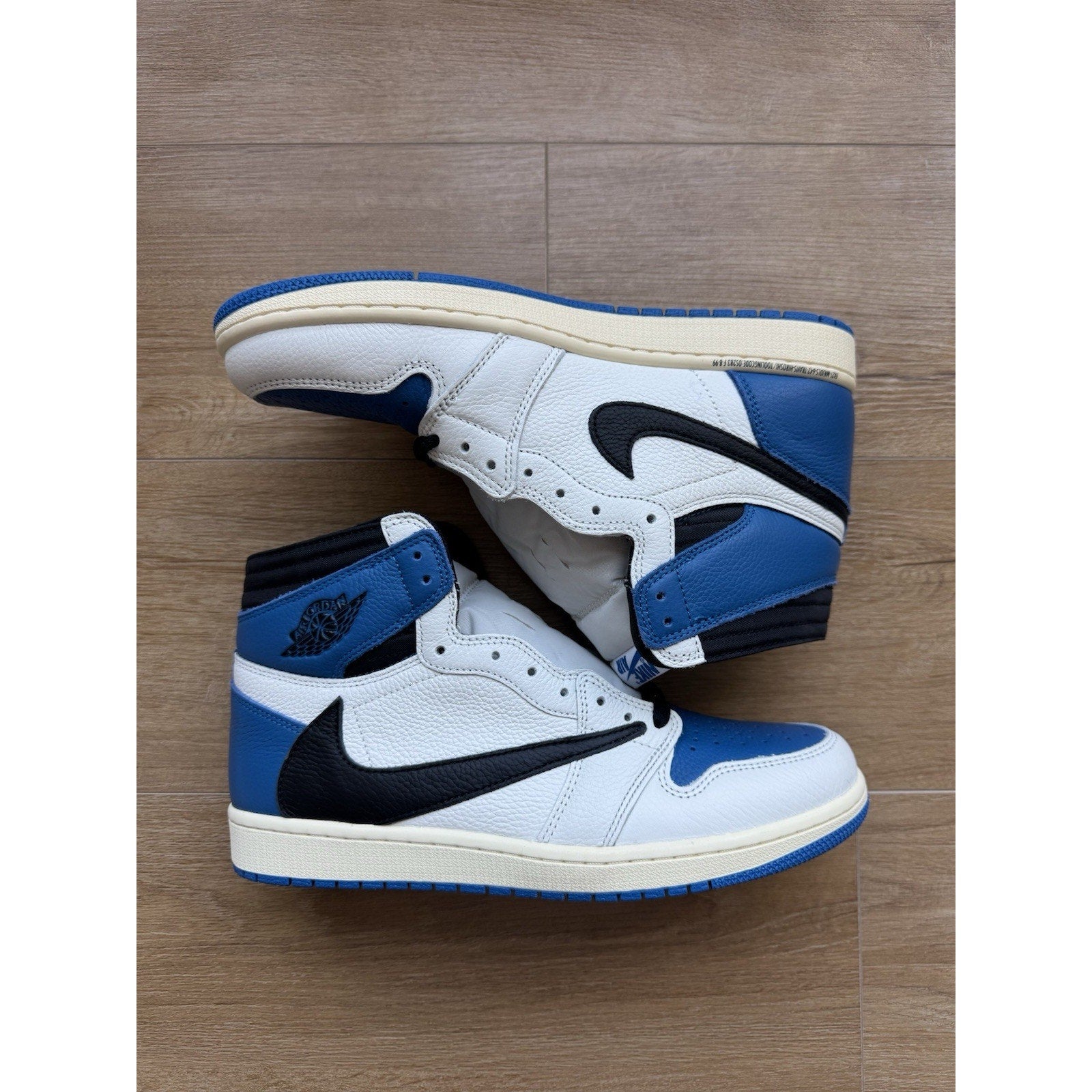 Jordan 1 Retro x Fragment Design x Travis Scott High Blue - Size 10