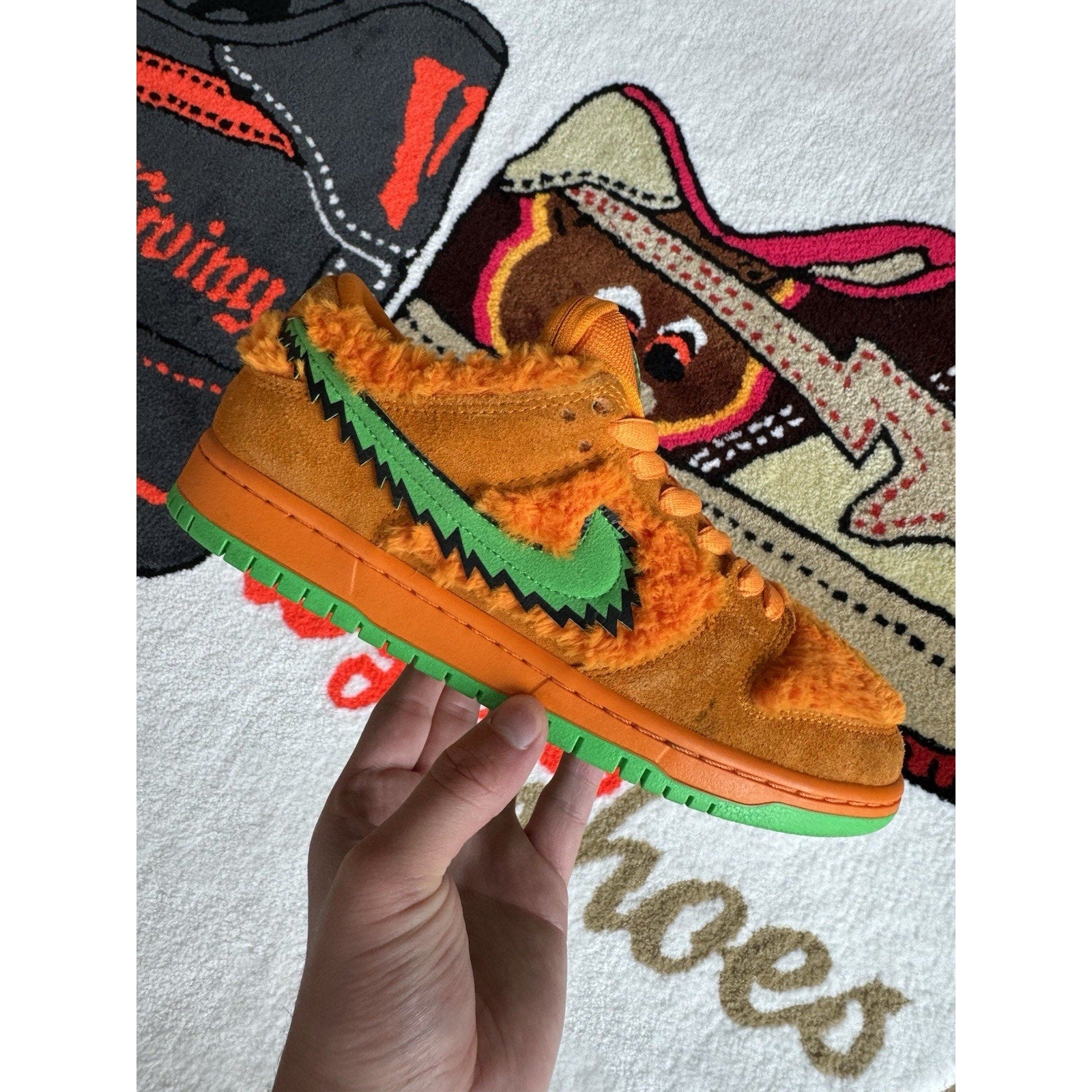 Nike Grateful Dead x Dunk SB Low Orange Bear - Size 7