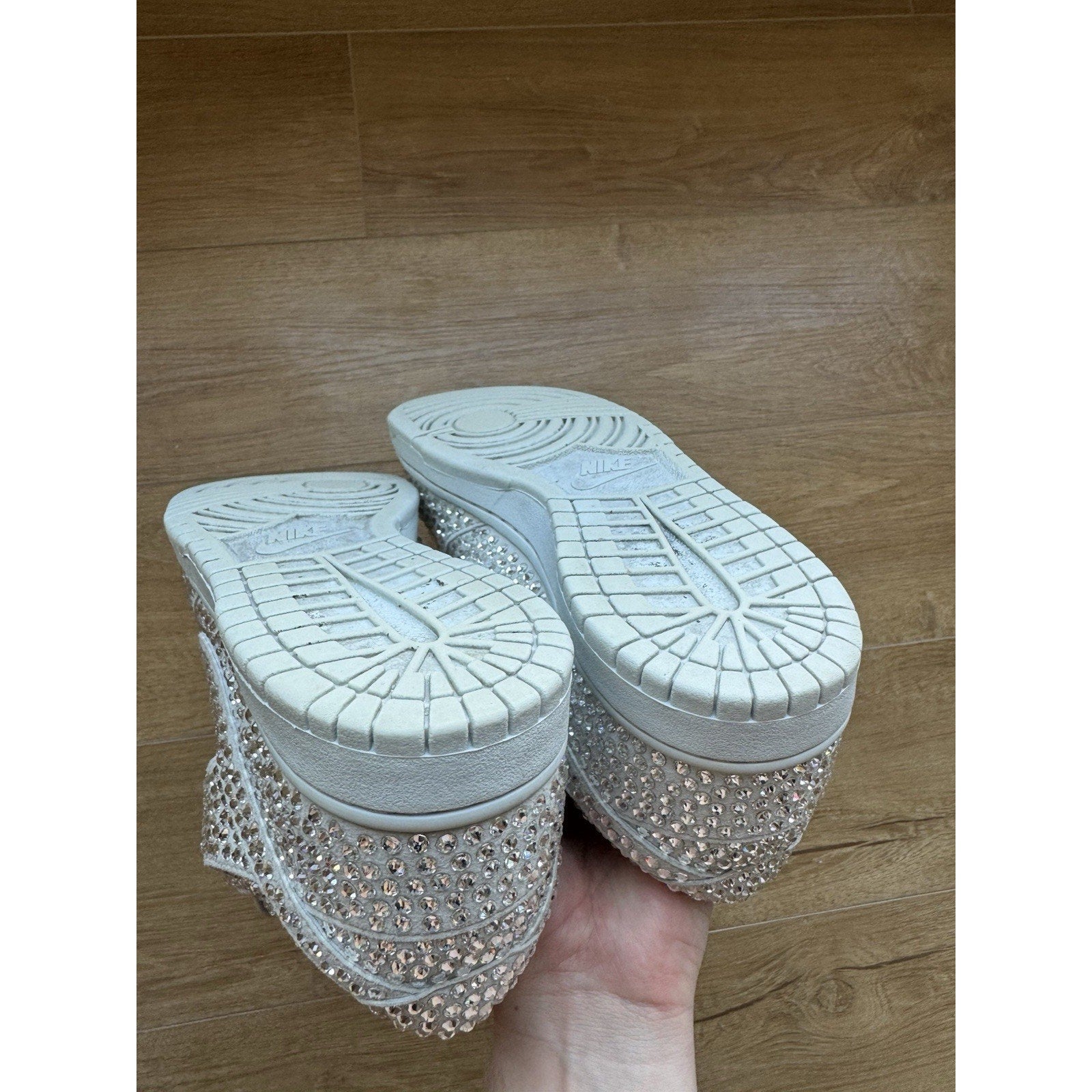 Cactus Plant Flea Market x Swarovski x Nike Dunk Low Pure Platinum - Size 10