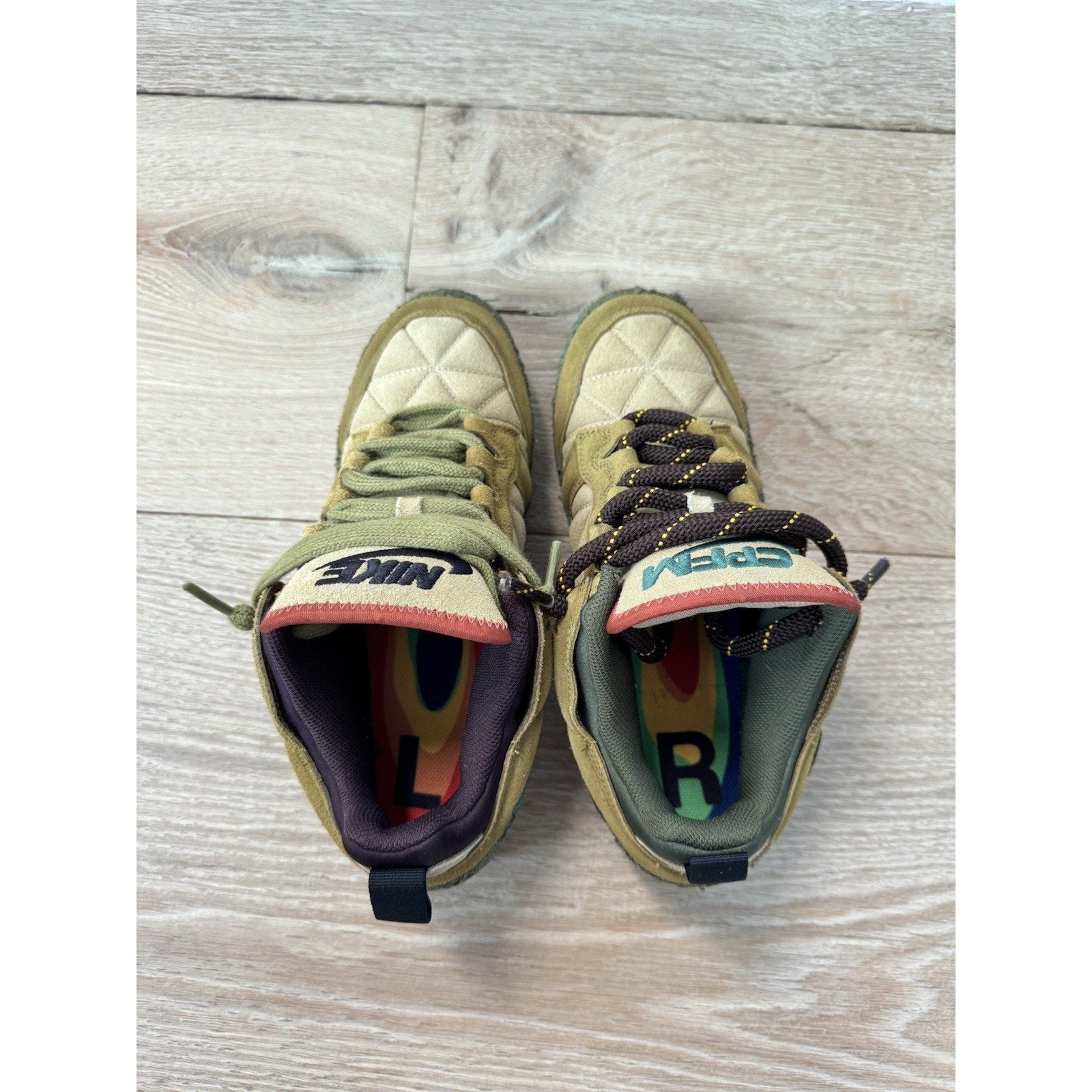 Cactus Plant Flea Market x Nike Dunk SP Low Tan Mossy Green - Size 9
