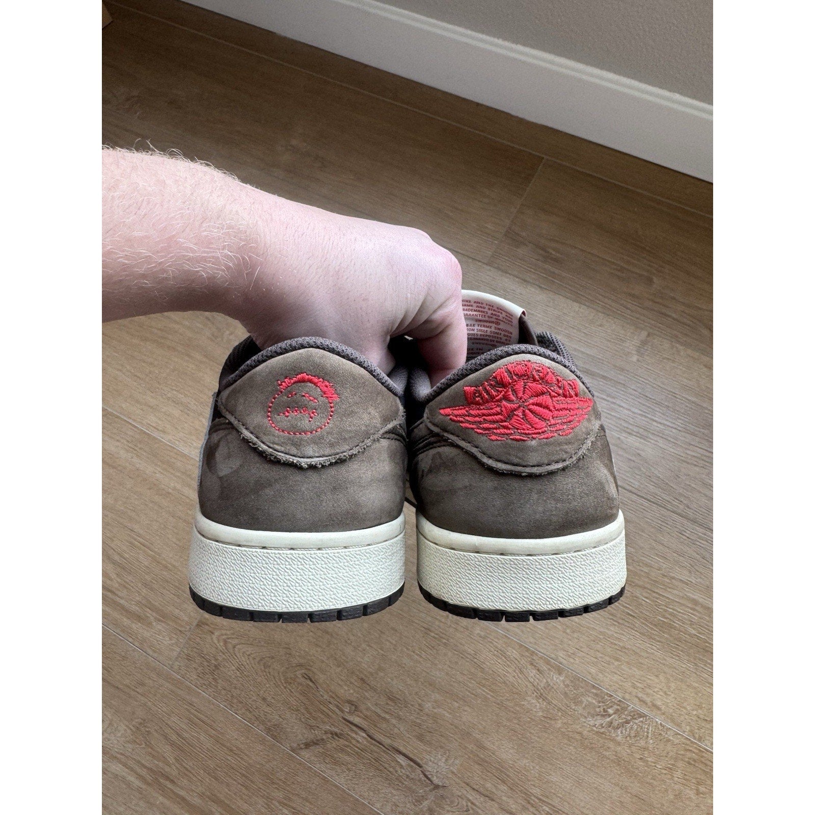 Travis Scott x Air Jordan 1 Retro OG SP Low Velvet Brown - Size 8.5