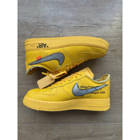 Nike Air Force 1 Low OFF-WHITE University Gold Metallic Silver - Size 10