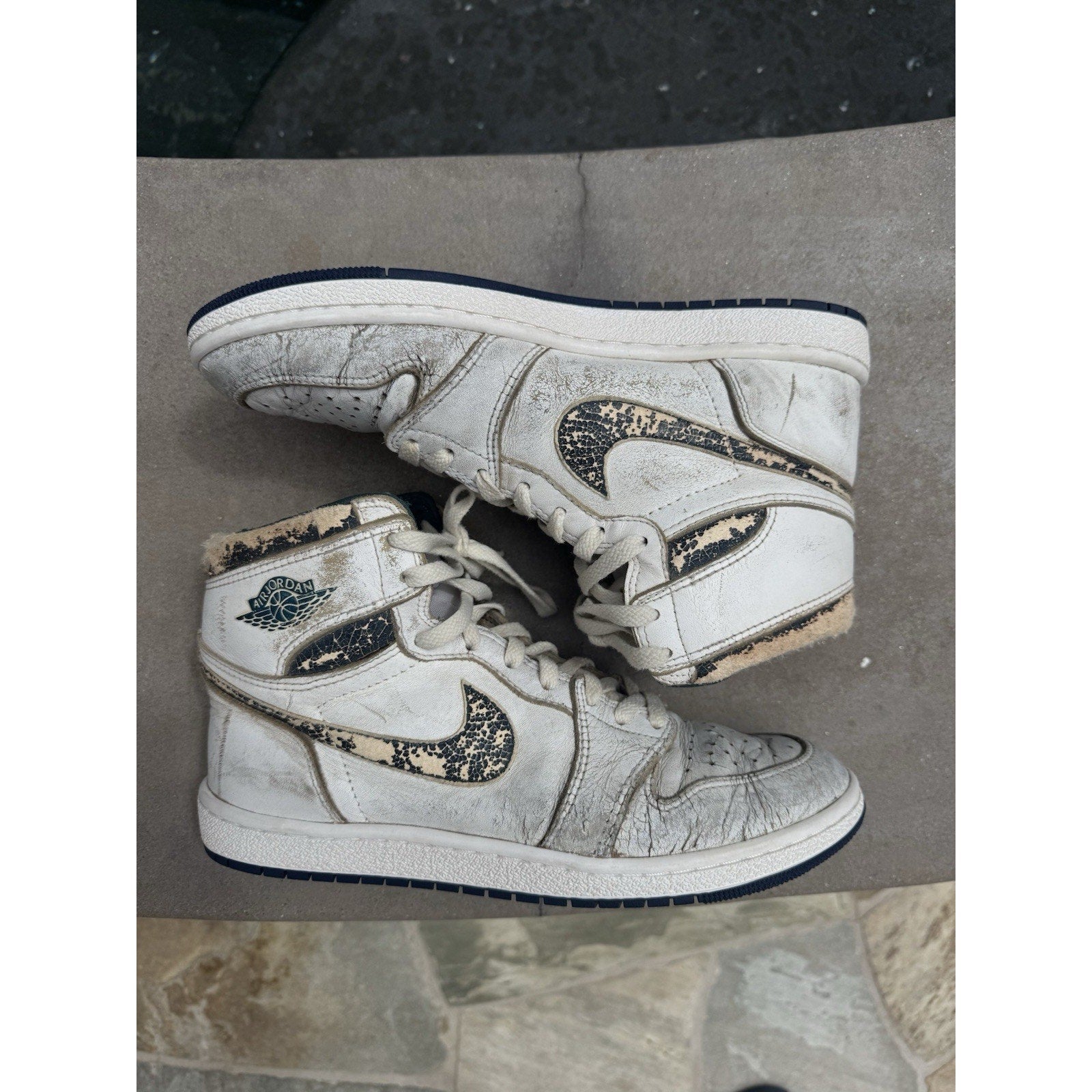 Jordan 1 1985 Blue Metallic - Size 10 (RESTORED)