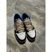 Jordan 1 Retro x Fragment Design x Travis Scott Low Blue - Size 10.5