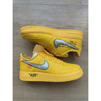 Nike Air Force 1 Low OFF-WHITE University Gold Metallic Silver - Size 10