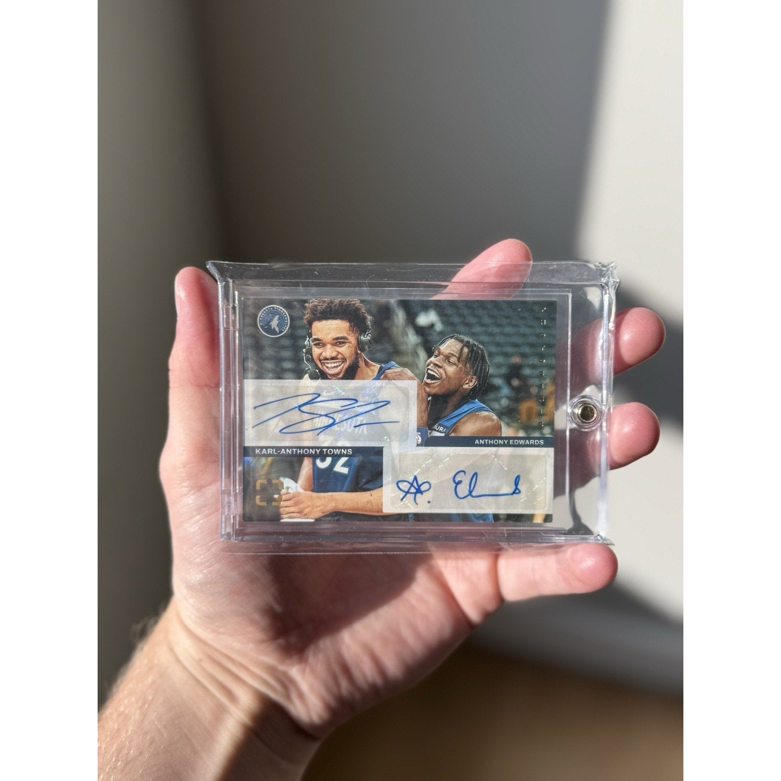 2021-22 Photogenic Anthony Edwards Karl-Anthony Towns Dual Autograph