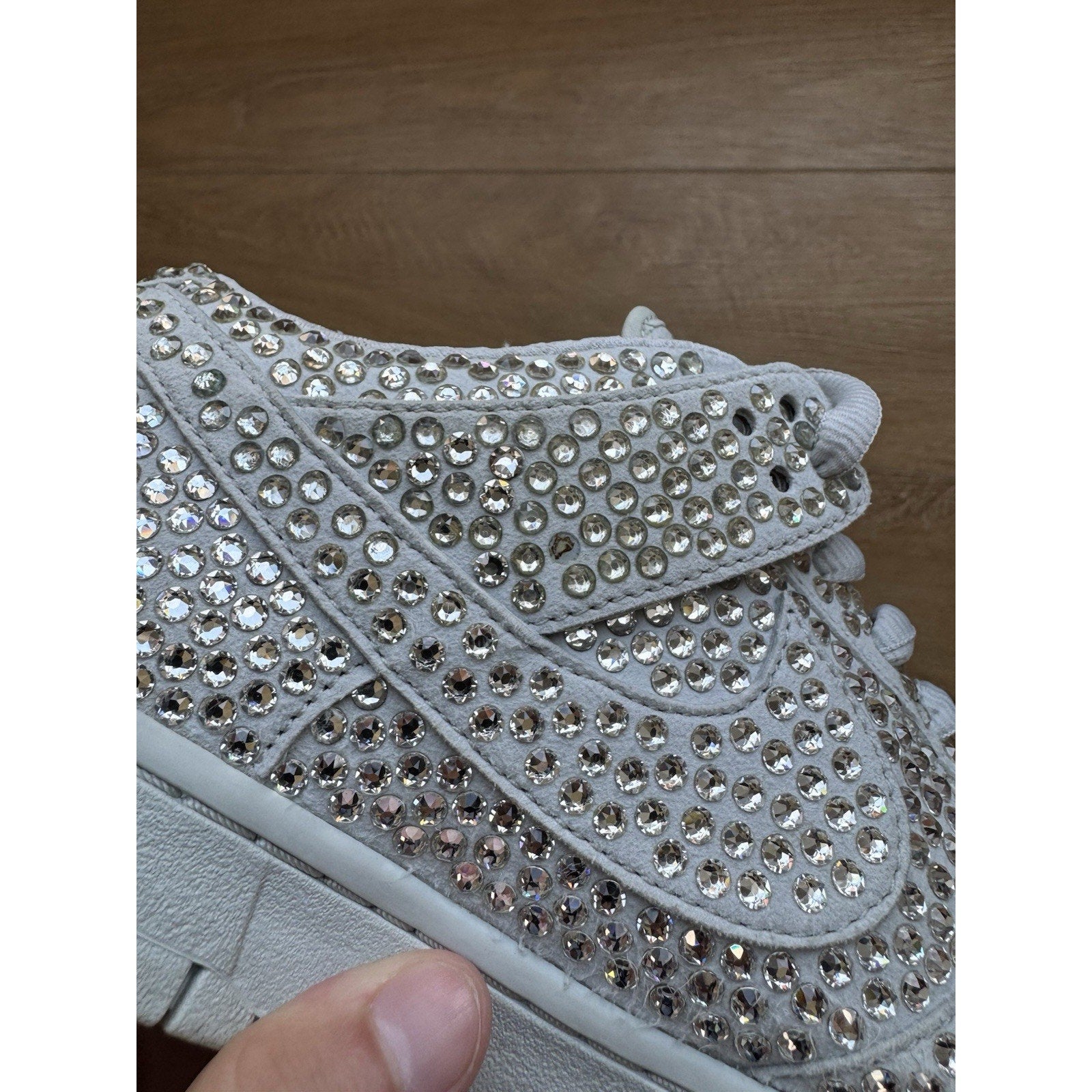 Cactus Plant Flea Market x Swarovski x Nike Dunk Low Pure Platinum - Size 11.5