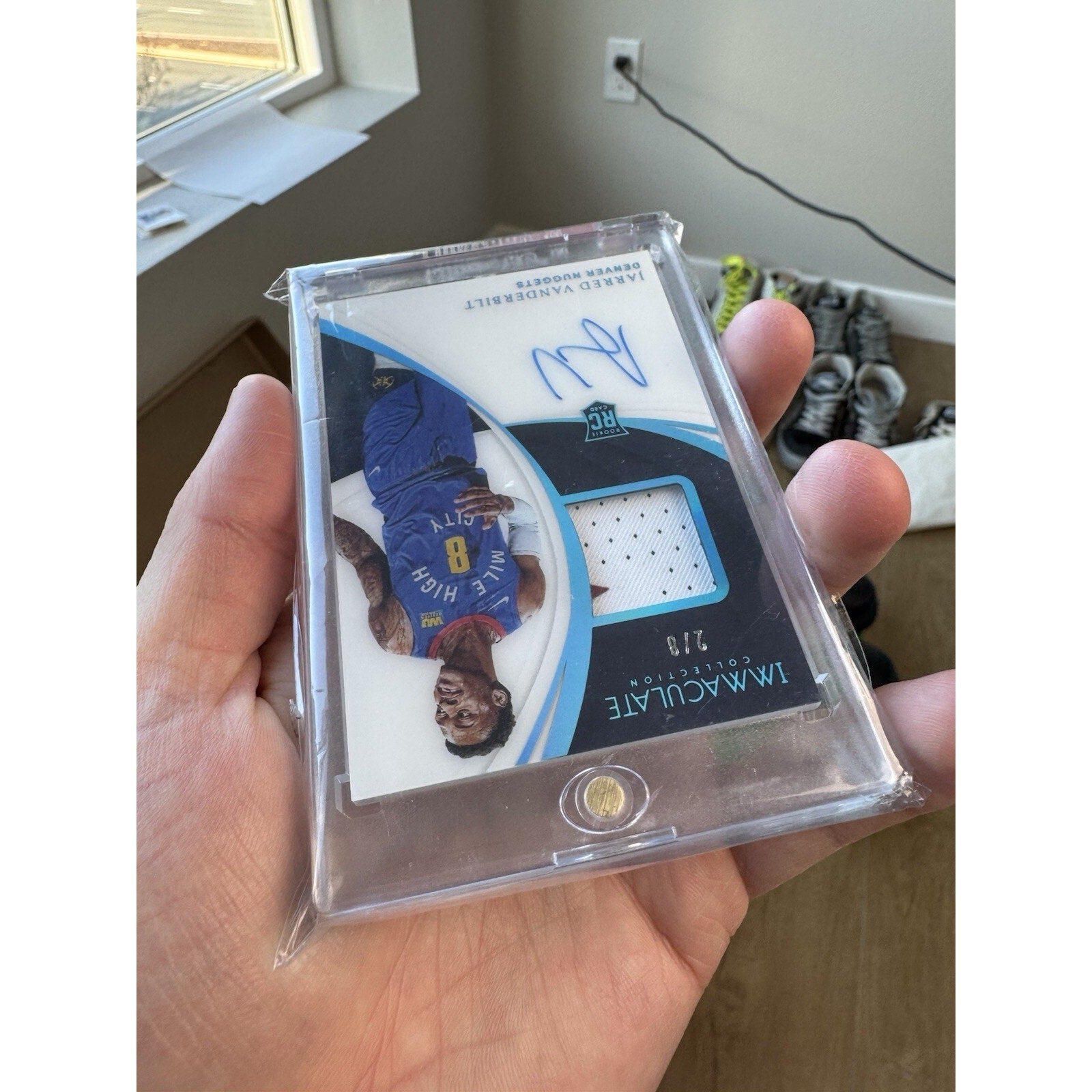 Jarred Vanderbilt 2018 Panini Immaculate #114 Rookie Patch Auto RC RPA 2/8
