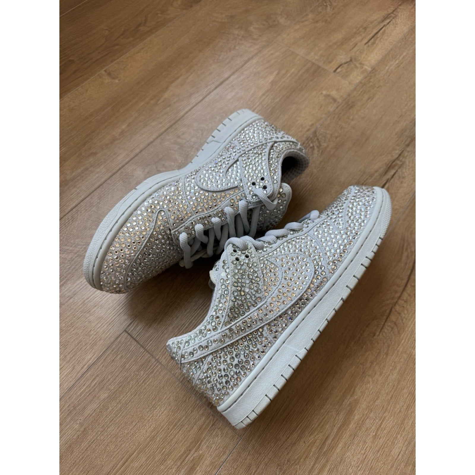 Cactus Plant Flea Market x Swarovski x Nike Dunk Low Pure Platinum - Size 11.5
