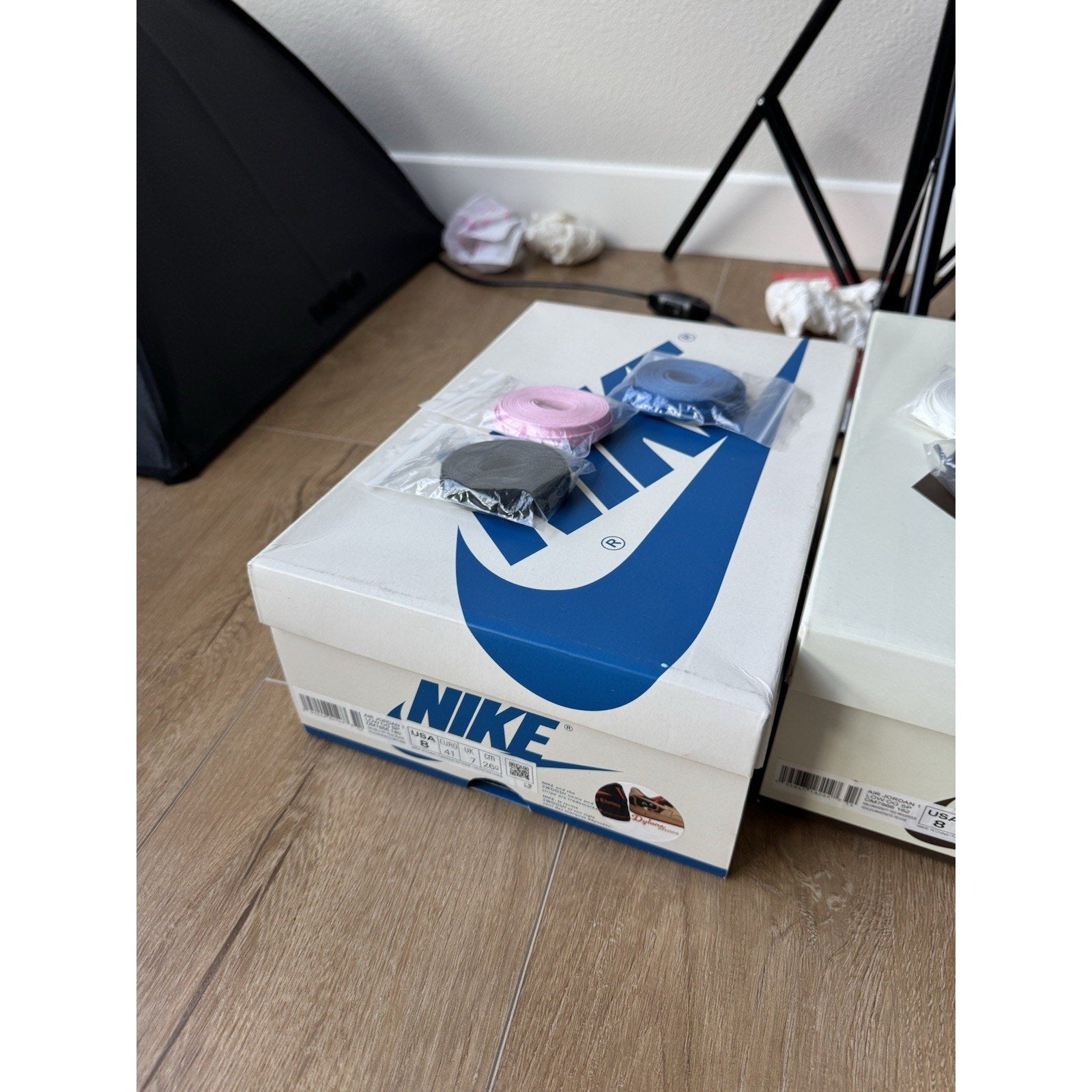 Jordan 1 Retro x Fragment Design x Travis Scott Low Blue - Size 8