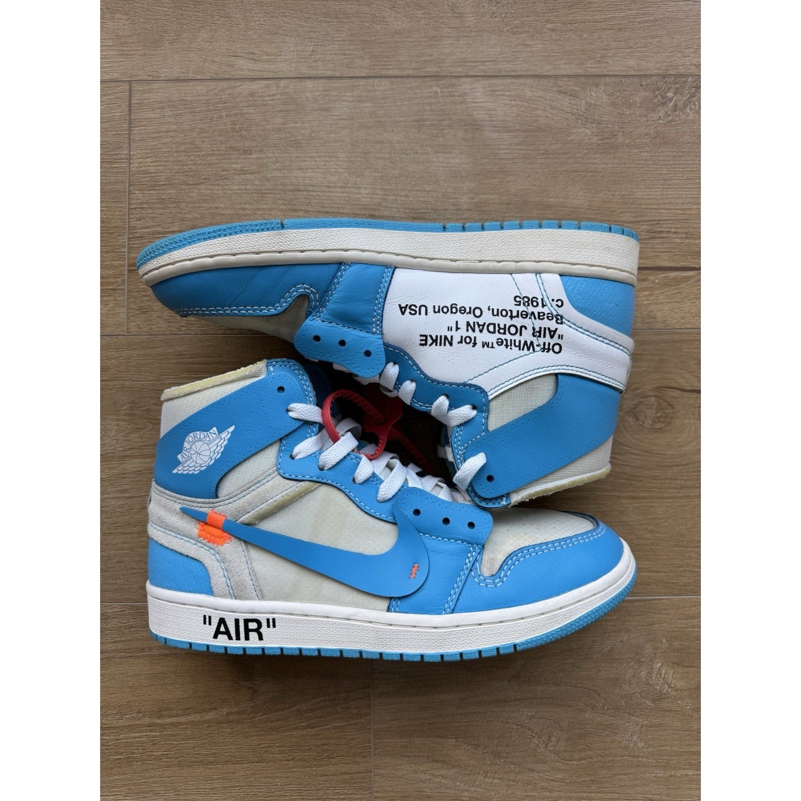 Jordan 1 Retro OG x Off-White High UNC - Size 8.5