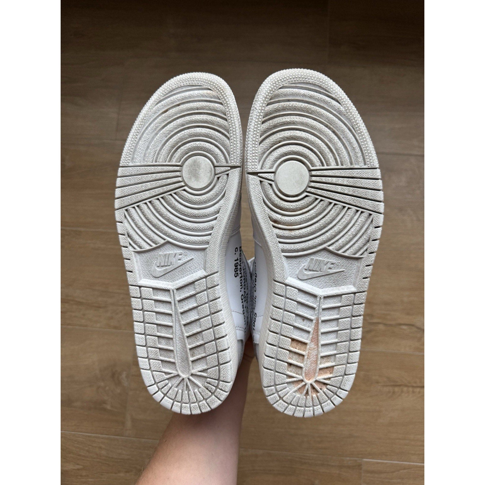 Jordan 1 Retro OG x Off-White High White - Size 9