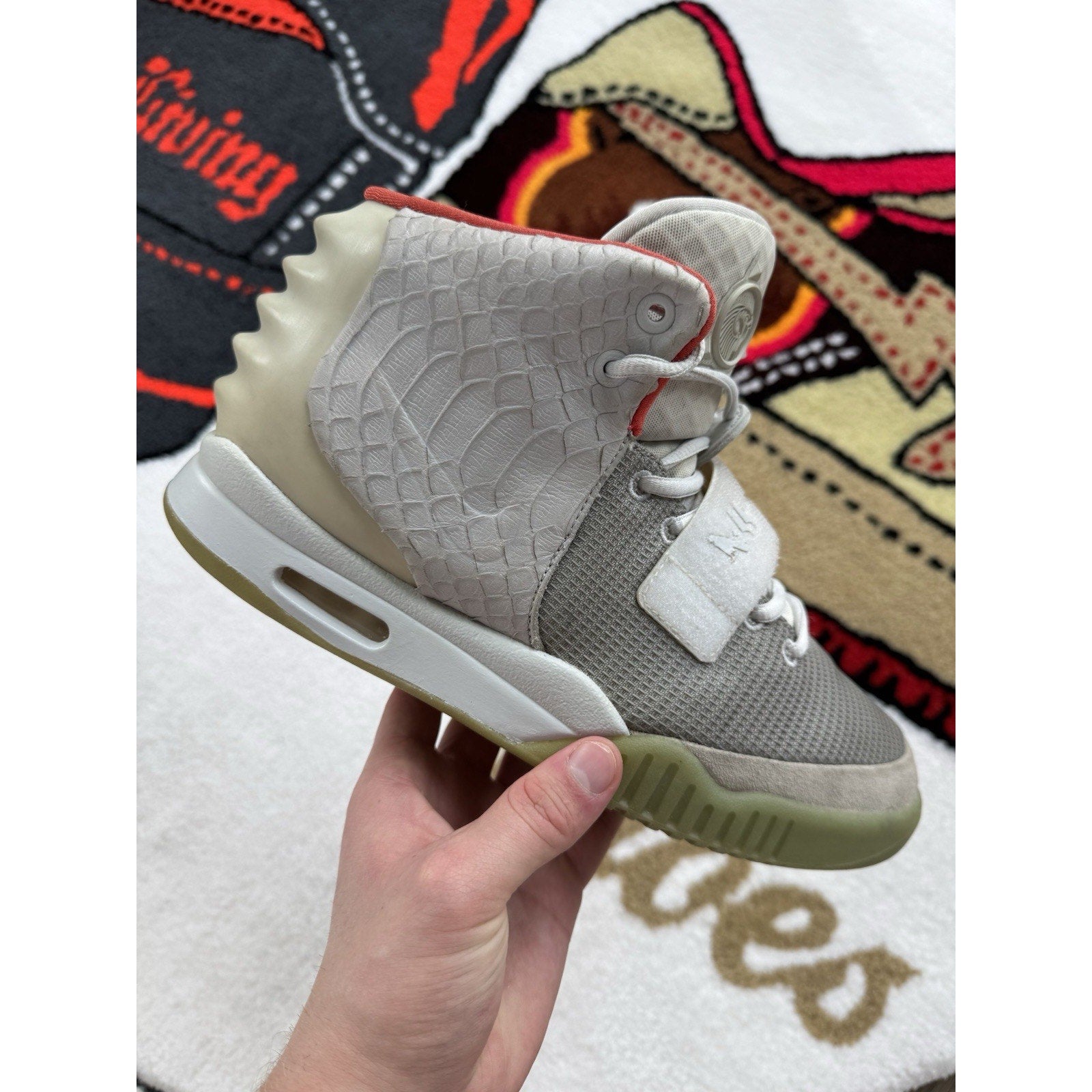 Nike Air Yeezy 2 NRG Pure Platinum - Size 10
