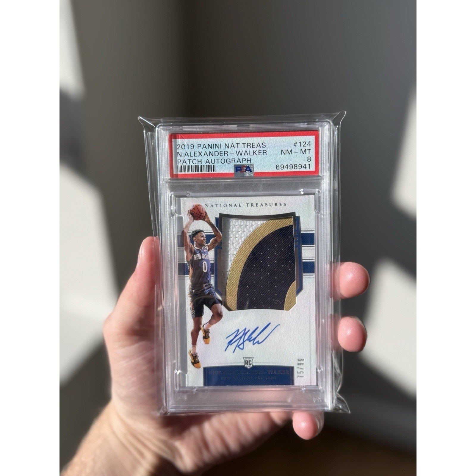Nickeil Alexander Walked 2019 National Treasures RPA 75/99 PSA 8