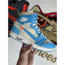 Jordan 1 Retro OG x Off-White High UNC - Size 9.5