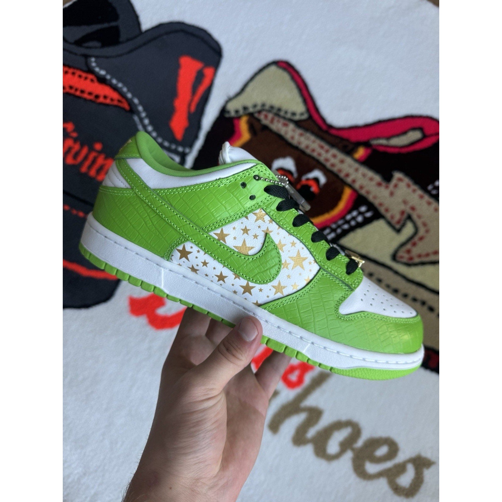 Nike Supreme x Dunk OG SB QS Low Mean Green - Size 9